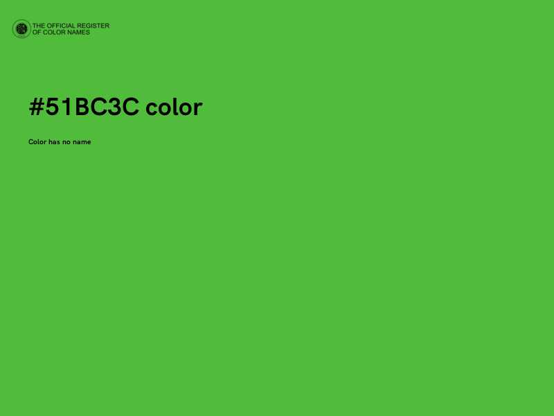 #51BC3C color image