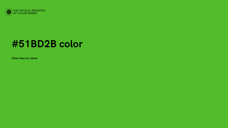 #51BD2B color image