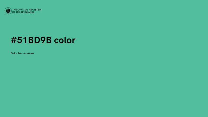 #51BD9B color image