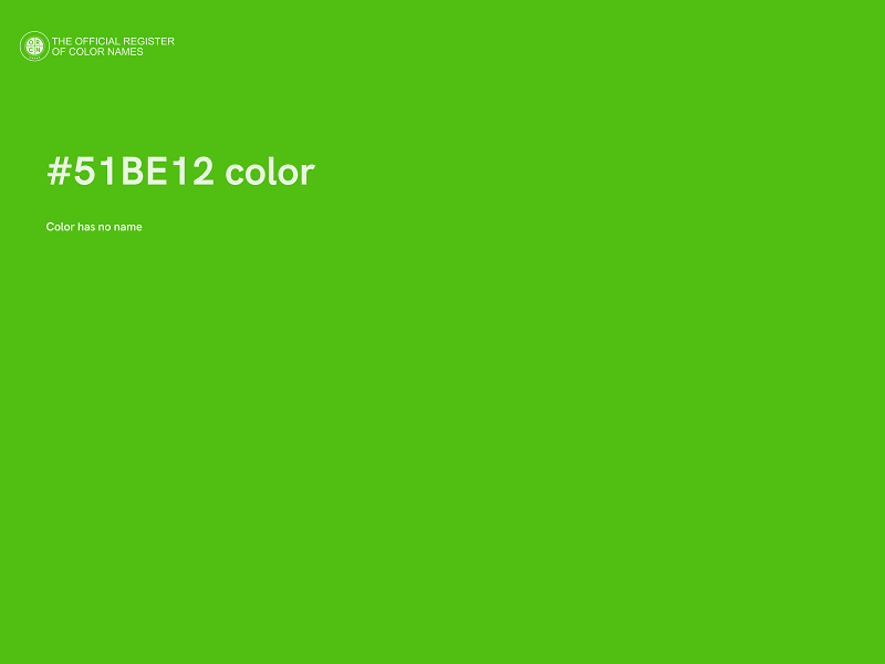 #51BE12 color image