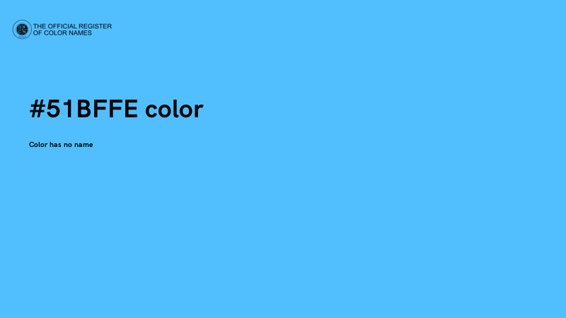 #51BFFE color image