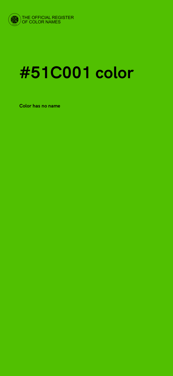 #51C001 color image