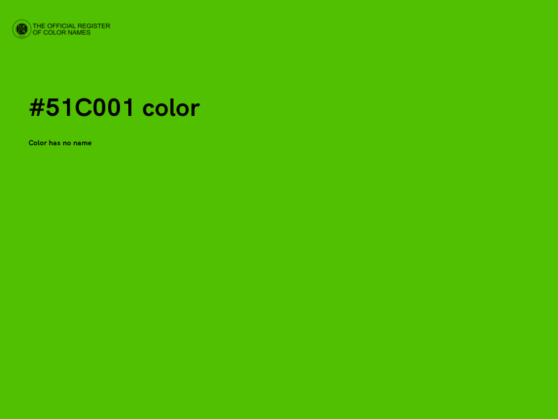 #51C001 color image