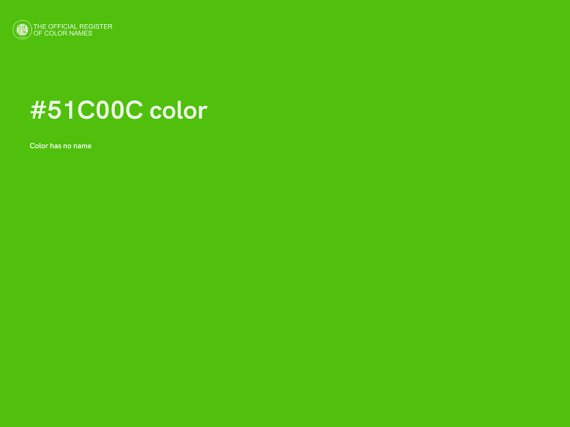 #51C00C color image