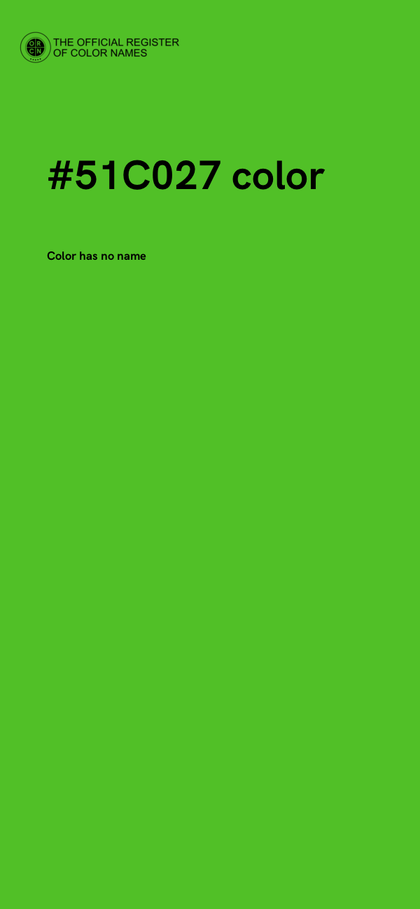 #51C027 color image
