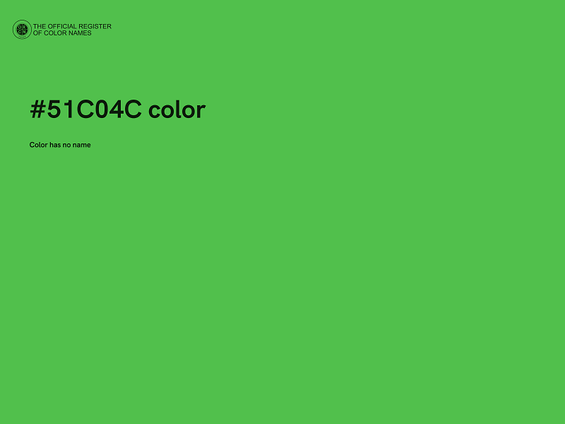 #51C04C color image