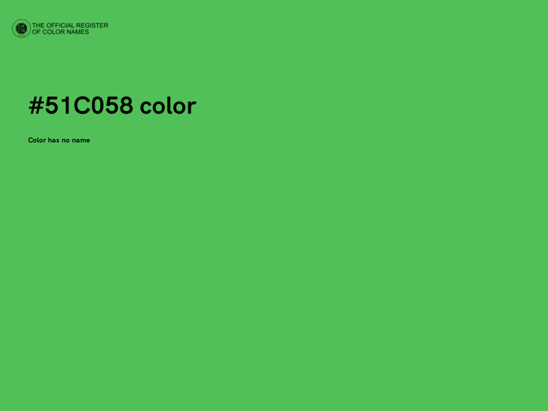 #51C058 color image