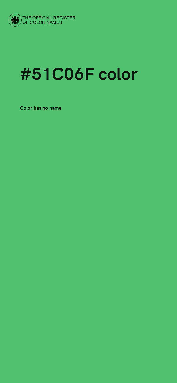 #51C06F color image