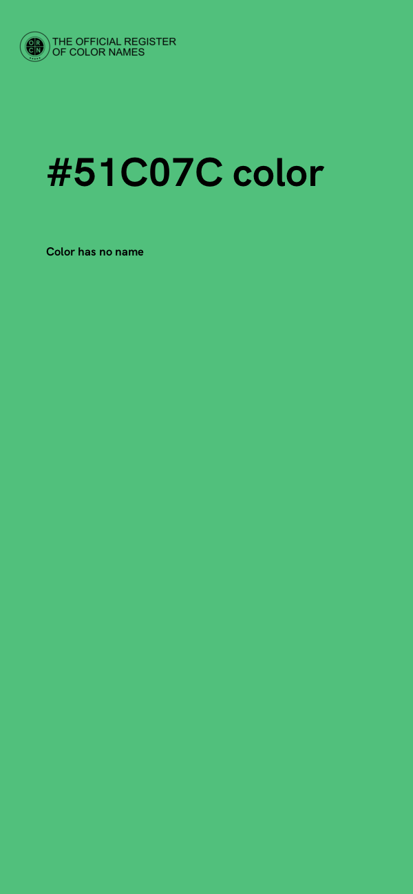 #51C07C color image