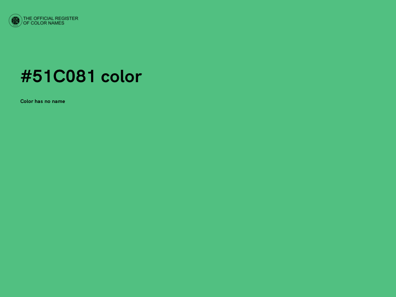 #51C081 color image