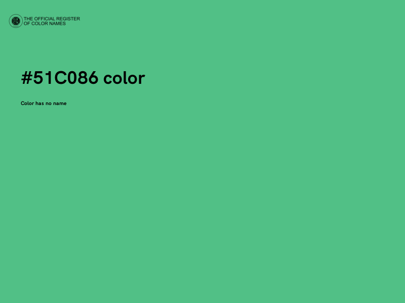 #51C086 color image