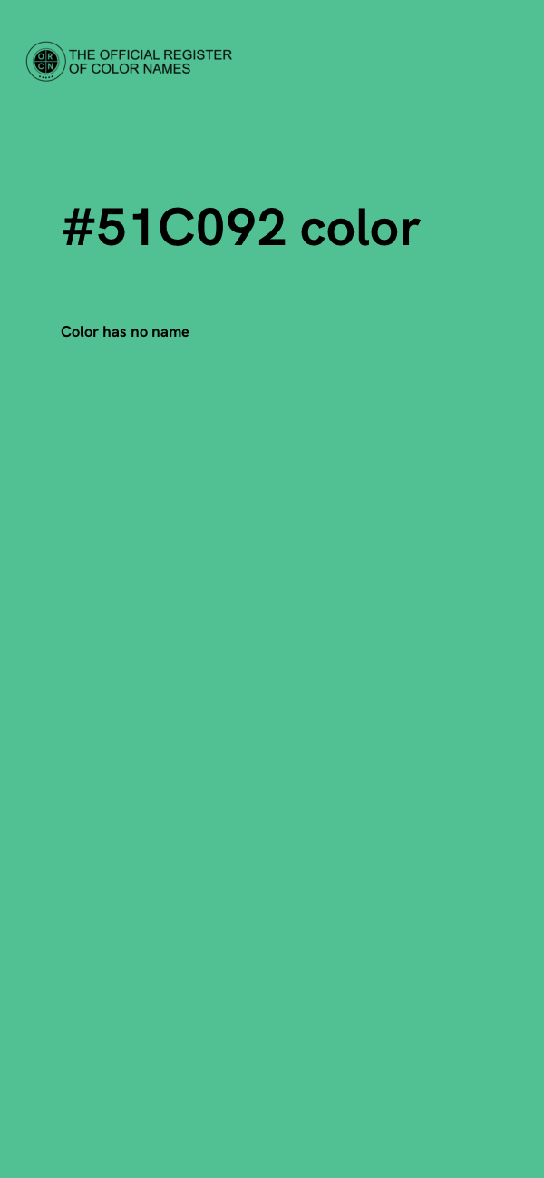 #51C092 color image