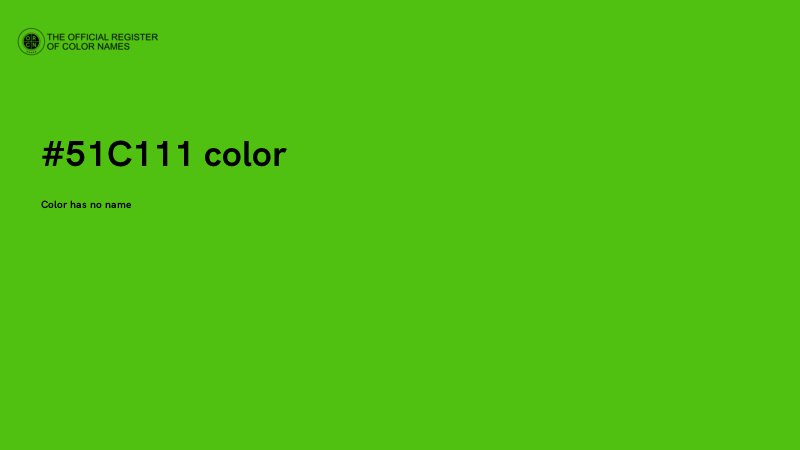 #51C111 color image