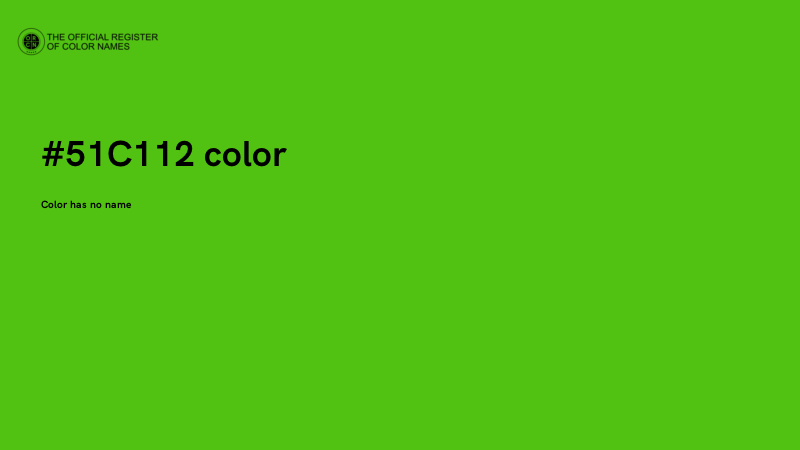 #51C112 color image