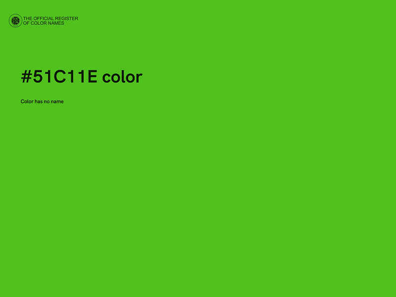 #51C11E color image