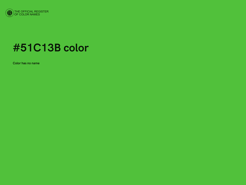 #51C13B color image