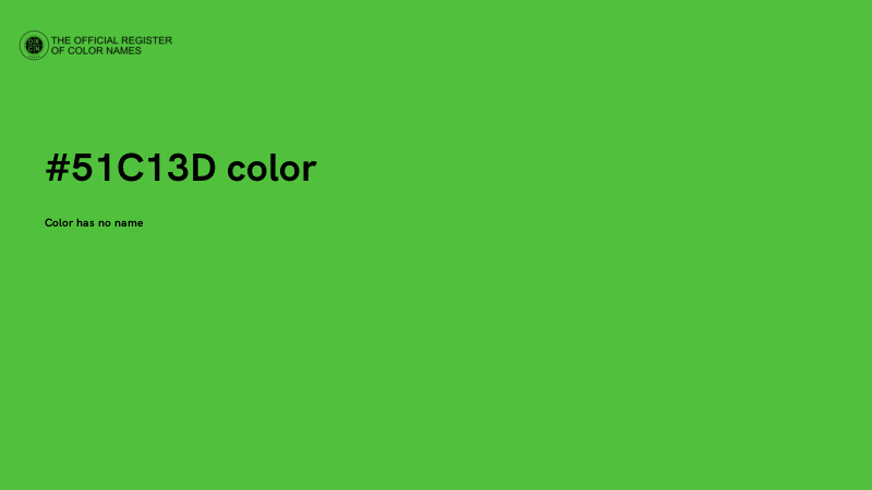 #51C13D color image