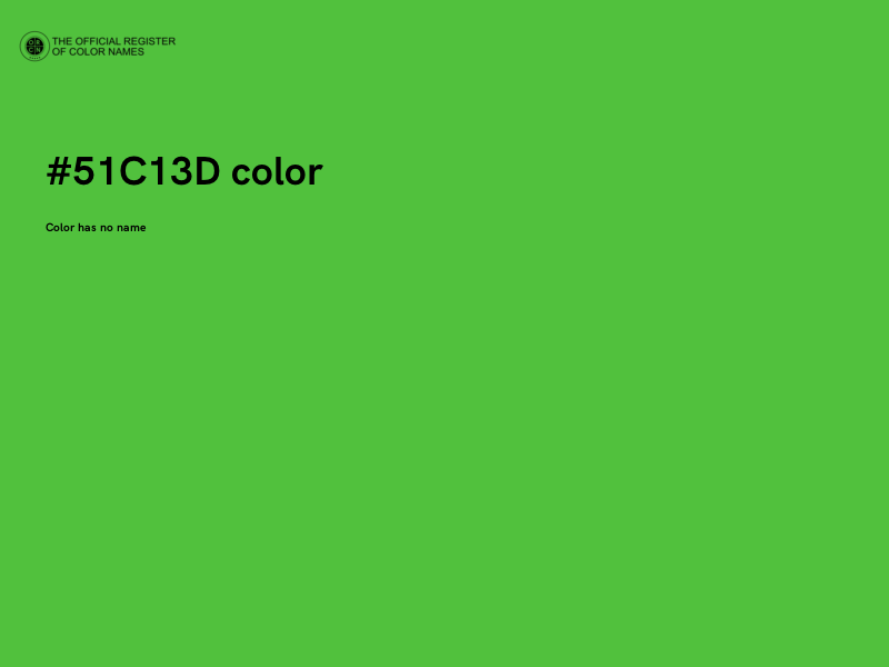 #51C13D color image