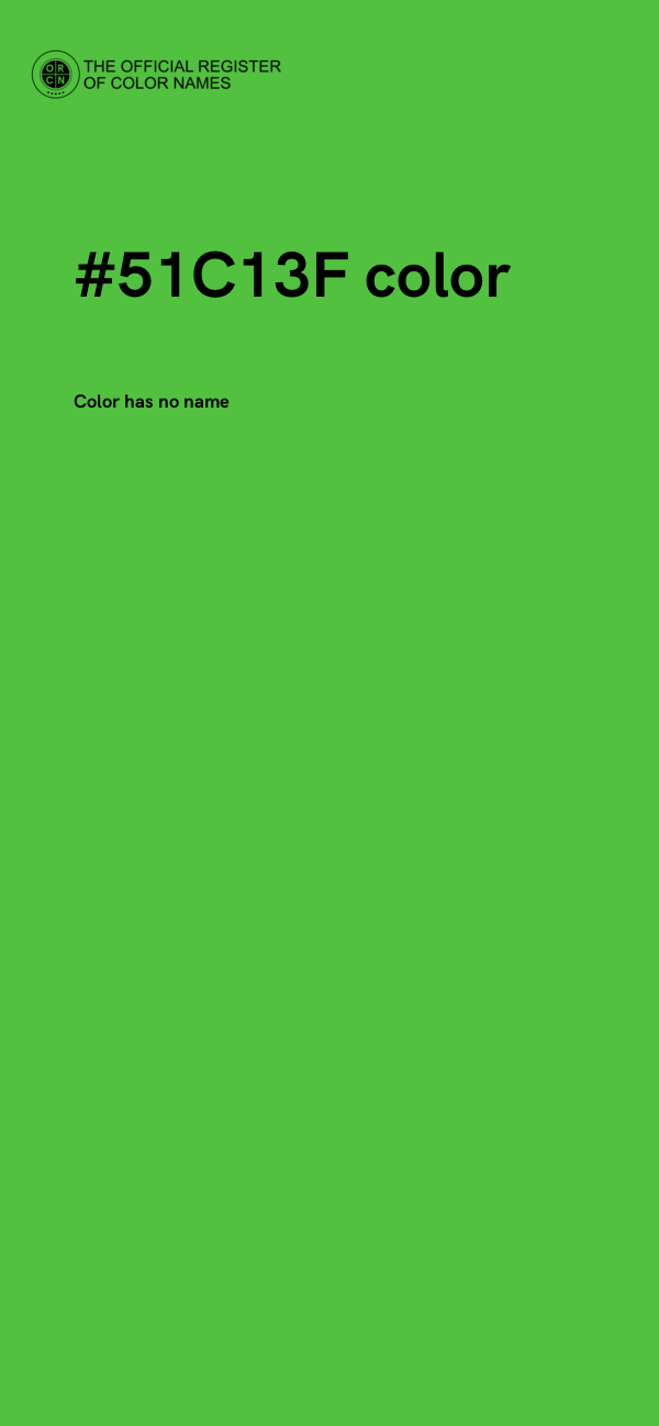 #51C13F color image