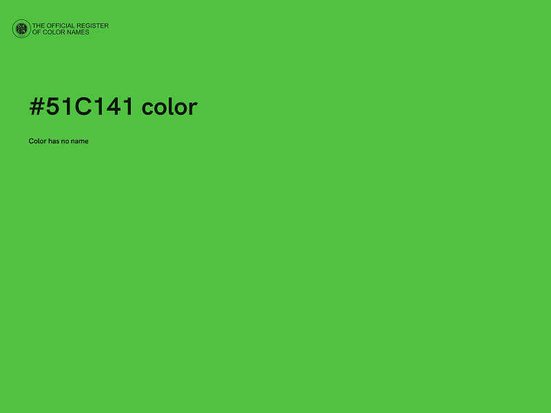 #51C141 color image