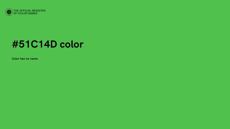 #51C14D color image