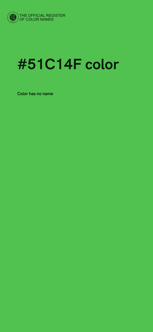 #51C14F color image