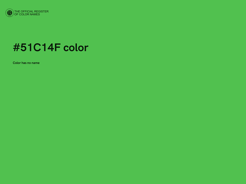 #51C14F color image