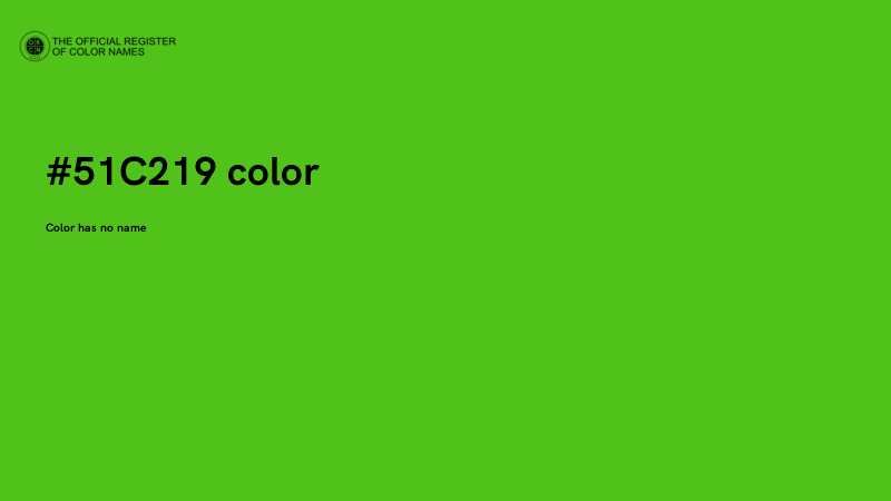 #51C219 color image