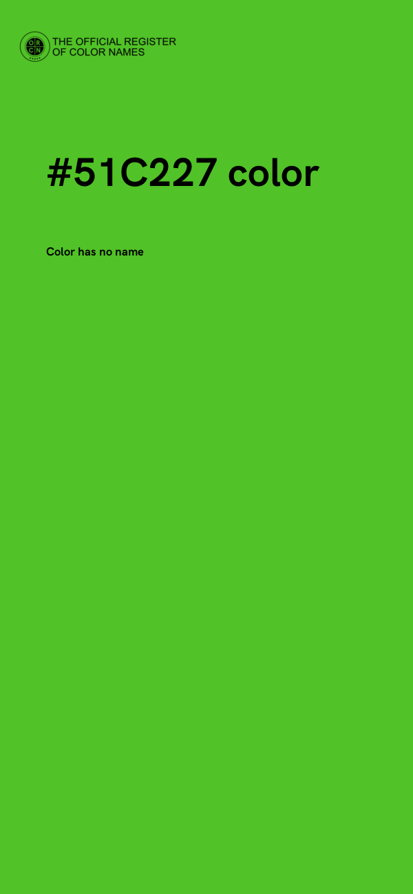 #51C227 color image