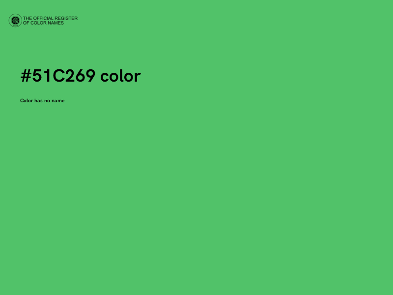 #51C269 color image
