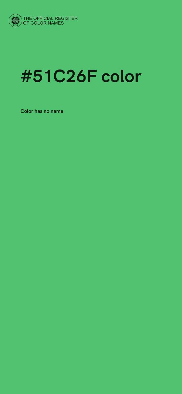 #51C26F color image