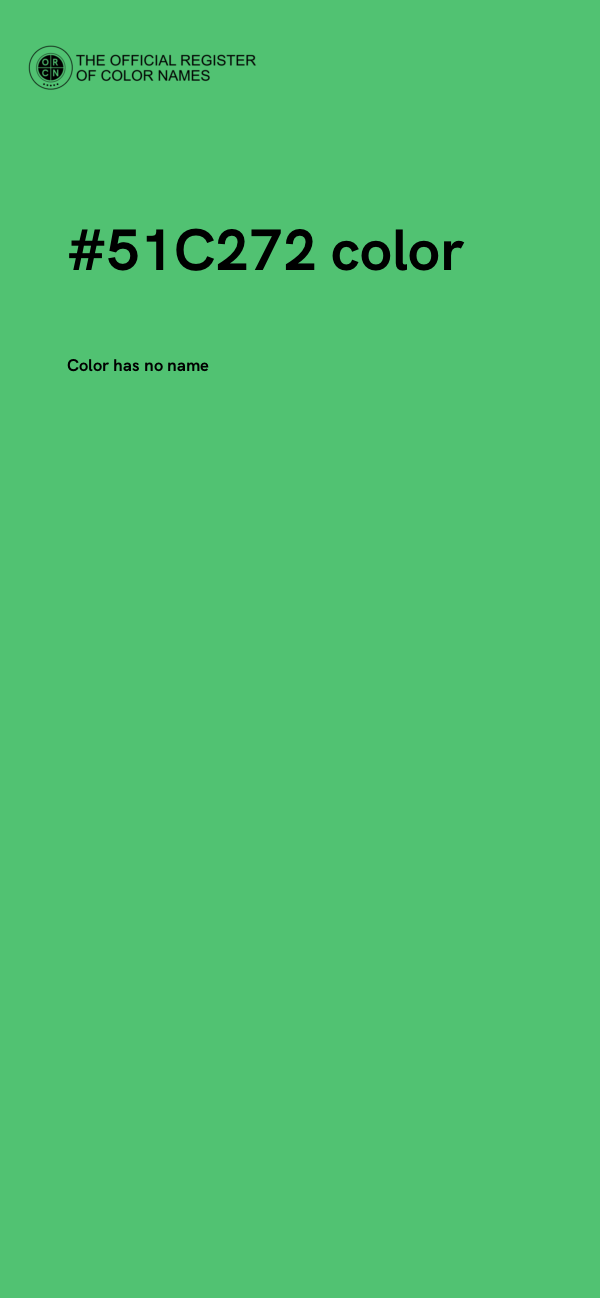 #51C272 color image
