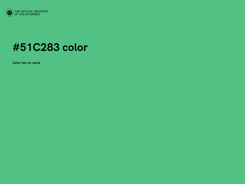 #51C283 color image