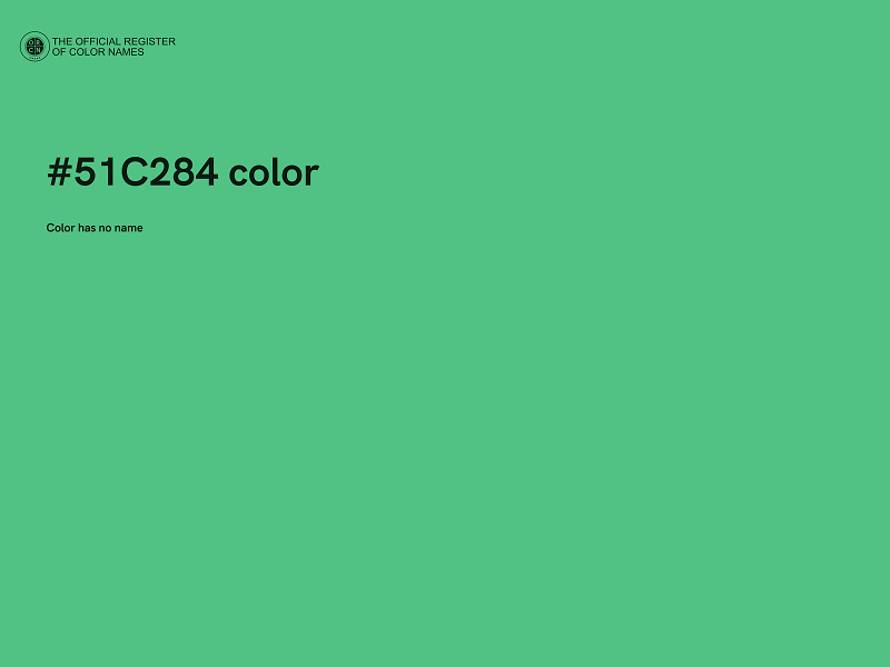 #51C284 color image