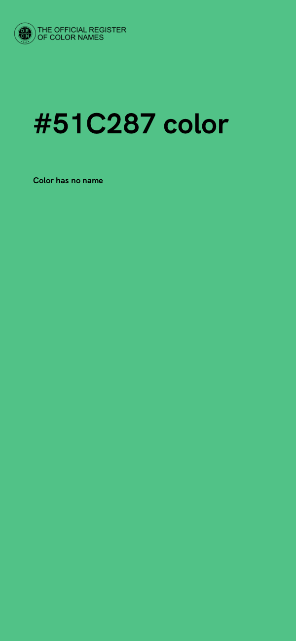 #51C287 color image