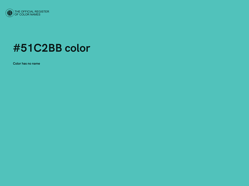 #51C2BB color image
