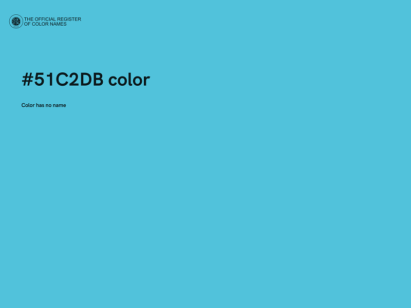 #51C2DB color image