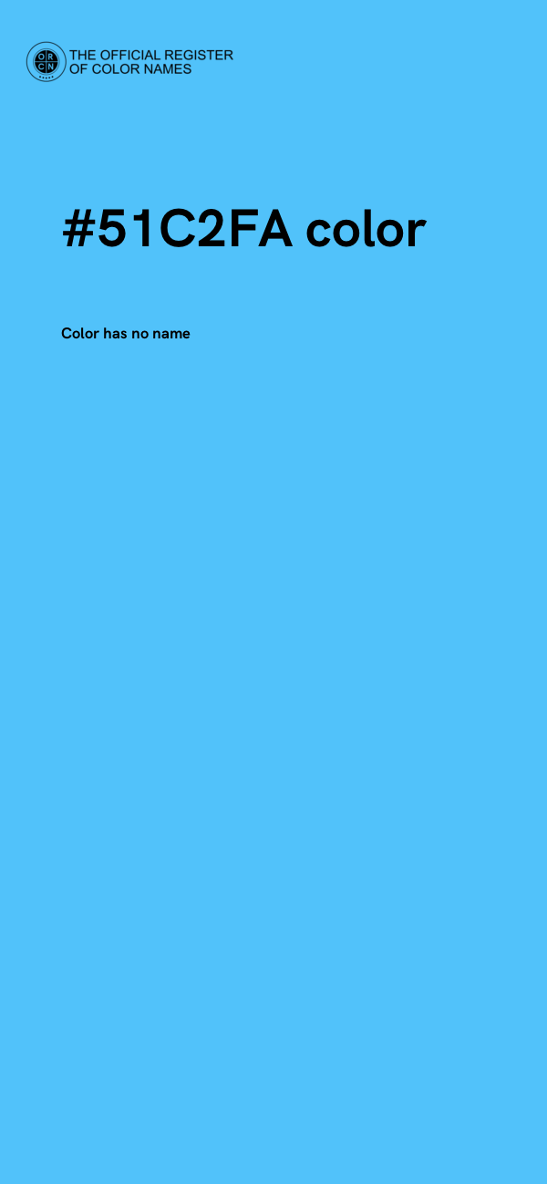 #51C2FA color image