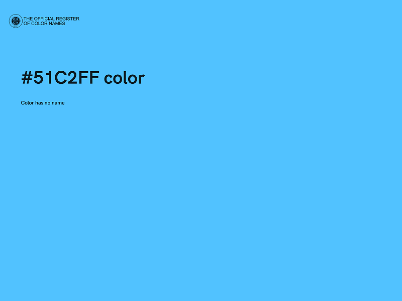 #51C2FF color image