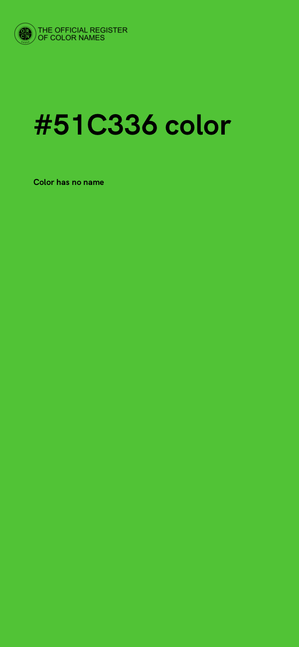 #51C336 color image