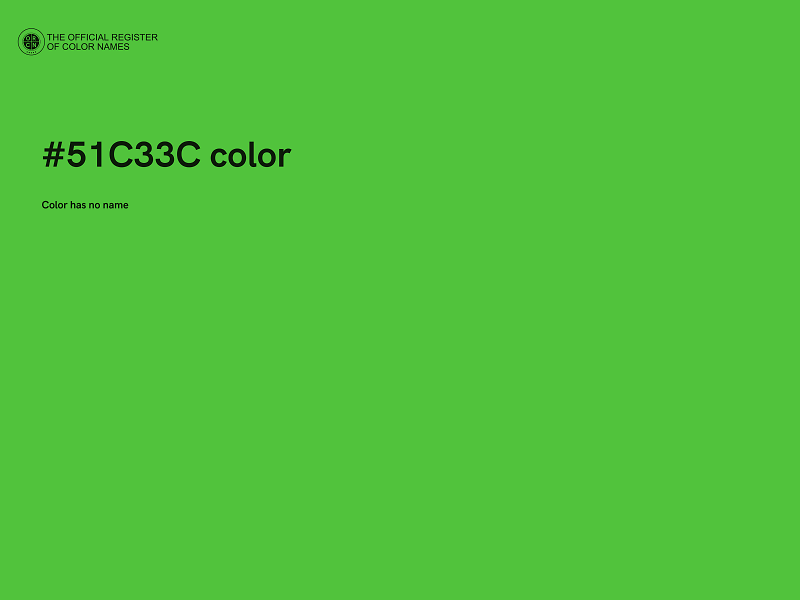 #51C33C color image