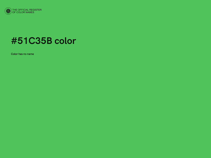 #51C35B color image