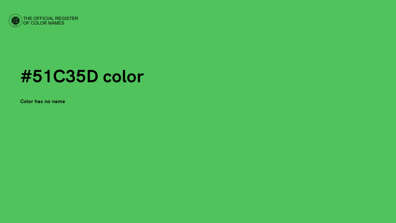 #51C35D color image