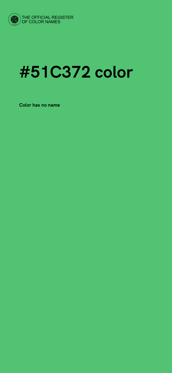 #51C372 color image