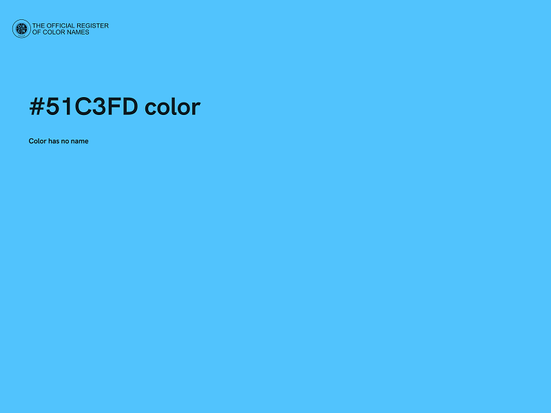 #51C3FD color image