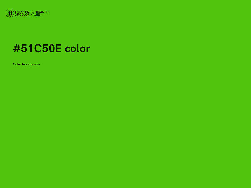 #51C50E color image