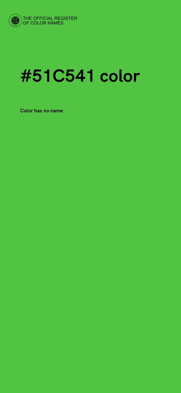 #51C541 color image