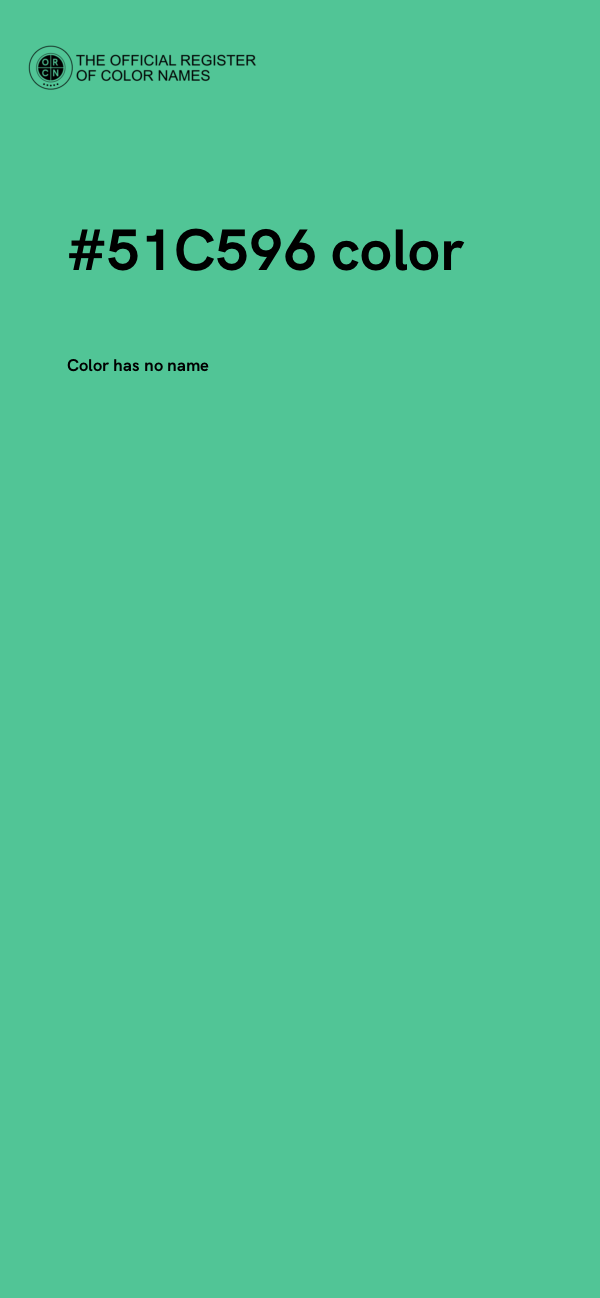 #51C596 color image