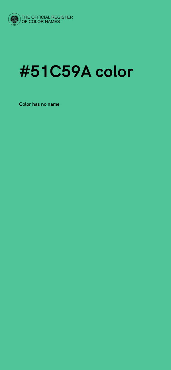 #51C59A color image