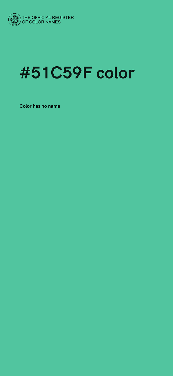 #51C59F color image